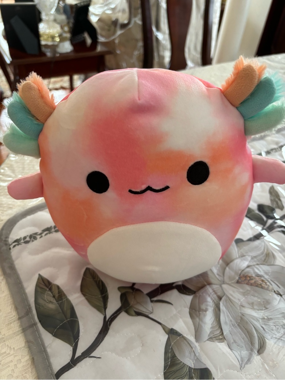 Squishmallow Plush Axolotl - Pink Tie-Dye 12 inch
